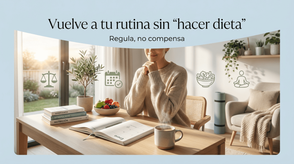 Vuelve a tu rutina sin “hacer dieta”